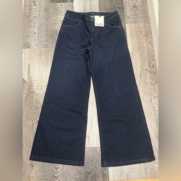 NEW Ruti The Petite Palazzo Jeans in Dark Ocean Wash - Picture 4 of 5